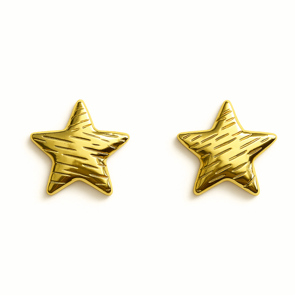 Golden Star Statement Earrings ⭐✨