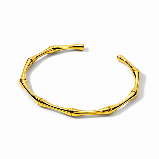 Golden Bamboo Cuff - Ruposhree