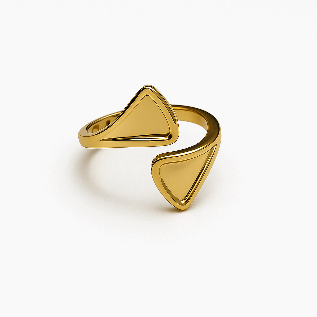 GeoGlow Open Triangle Ring - Ruposhree
