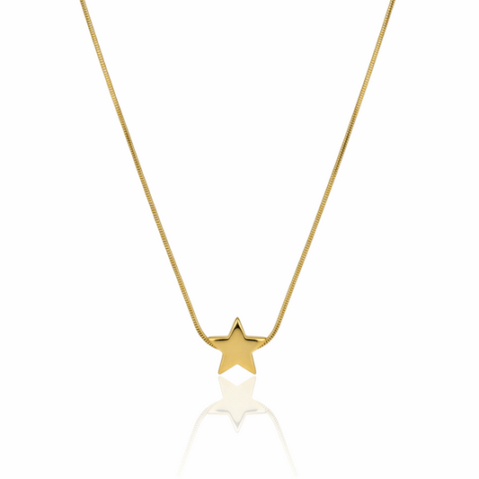 Golden Star Pendant Necklace - Ruposhree