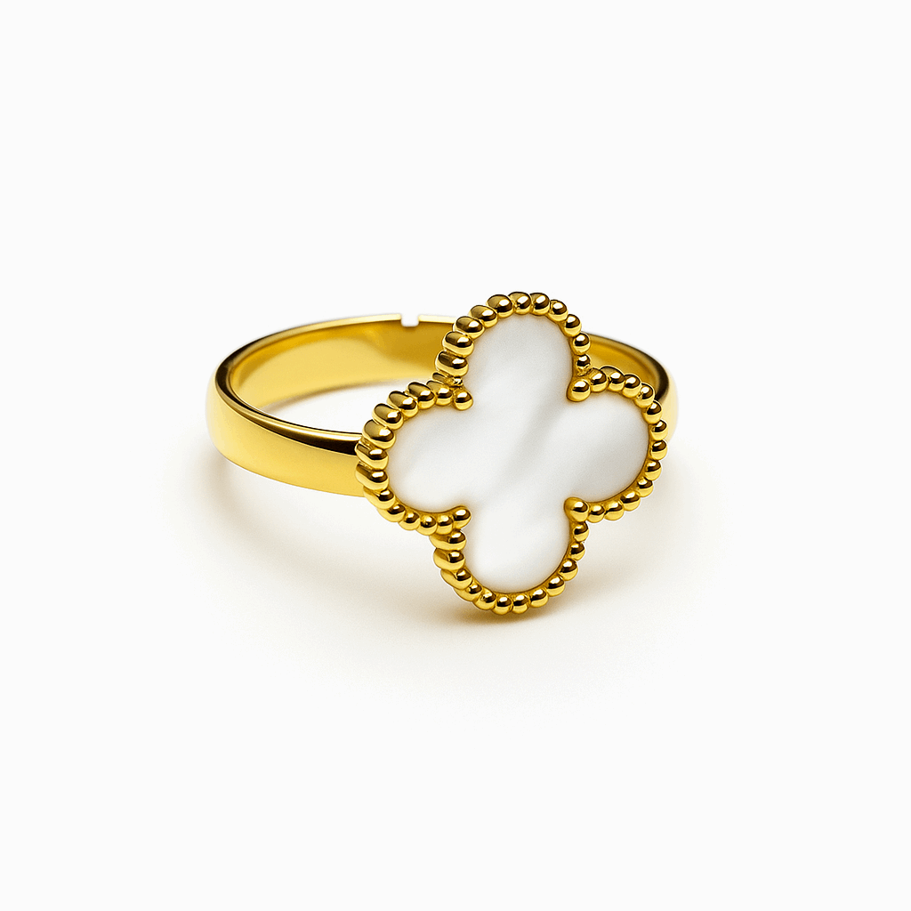 White Clover Gold Ring - Ruposhree