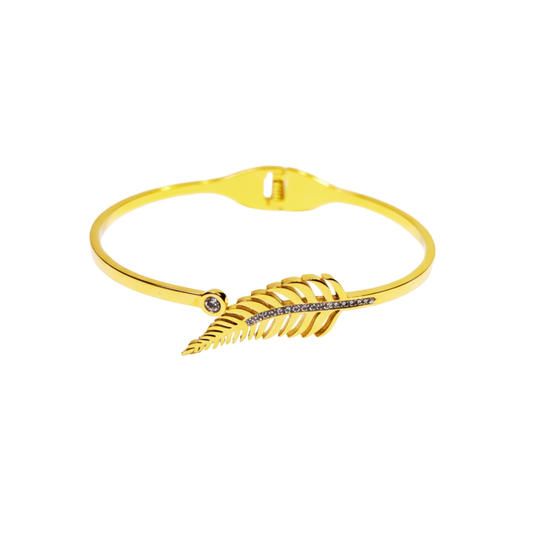 Golden Fern Grace Bracelet - Ruposhree