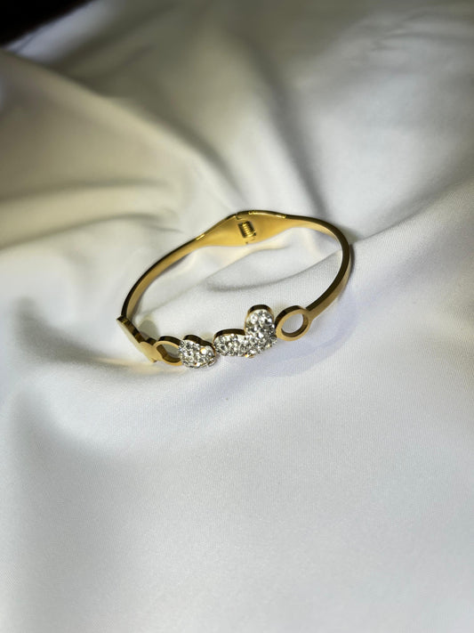 Celestia Trio Bangle - 18K Gold Plated