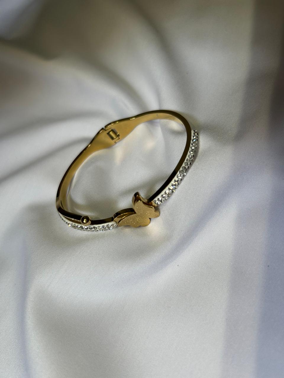 Elysian Wings Bangle - 18K Gold Plated