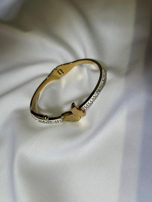 Elysian Wings Bangle - 18K Gold Plated